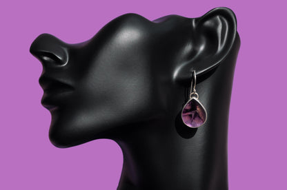 Trapiche Amethyst Earrings