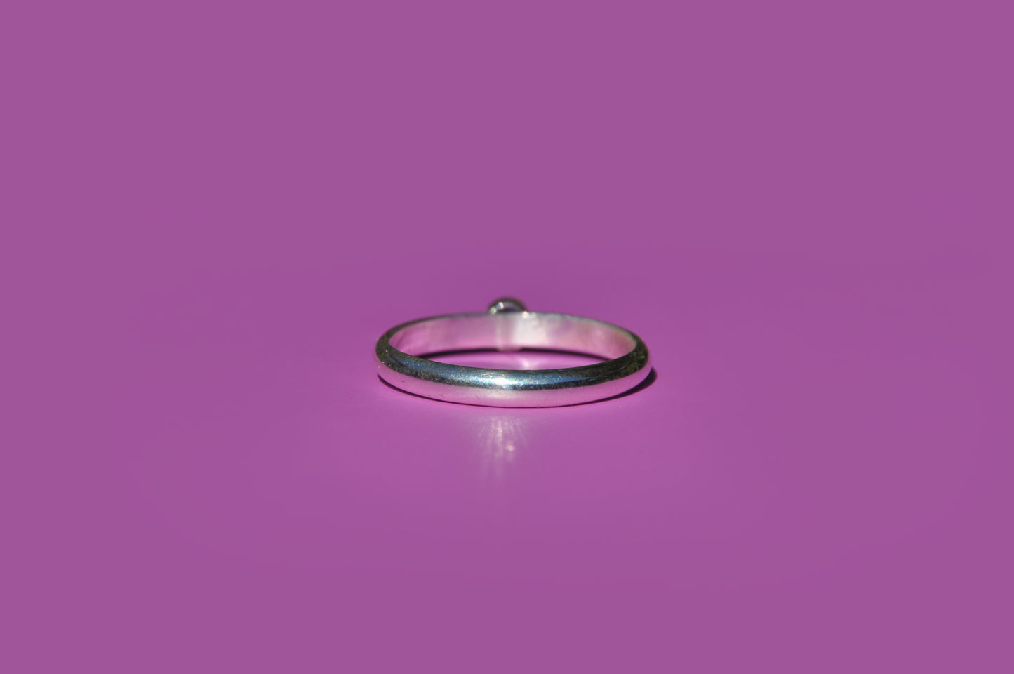 Amethyst Tube Set Ring