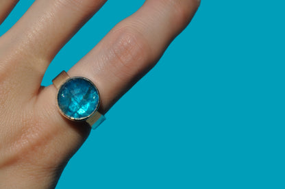 Apatite Doublet Ring