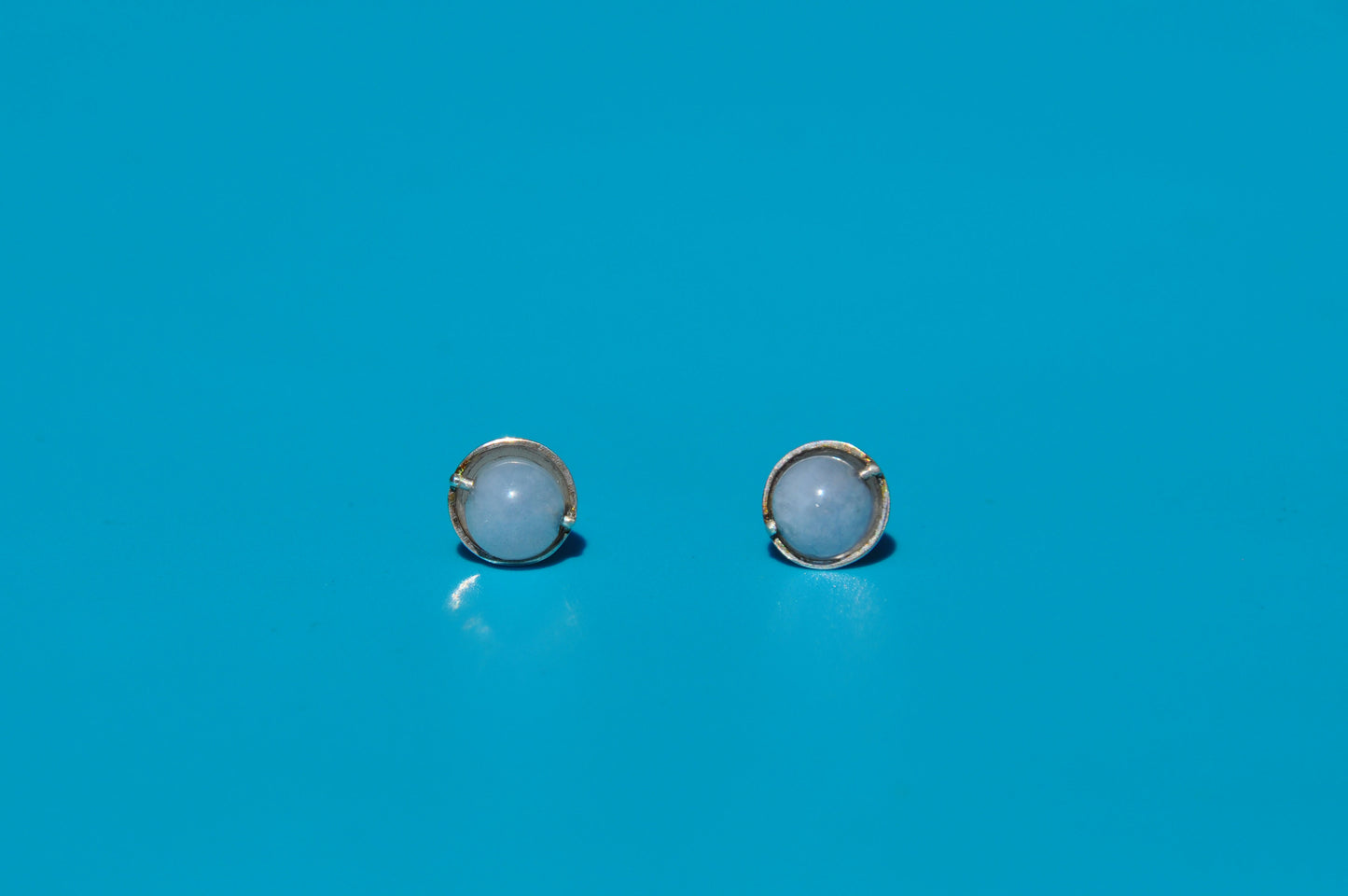 Aquamarine Roller Stud Earrings