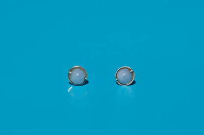 Aquamarine Roller Stud Earrings