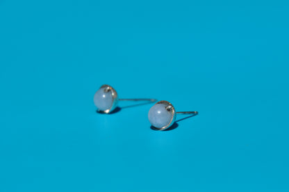 Aquamarine Roller Stud Earrings