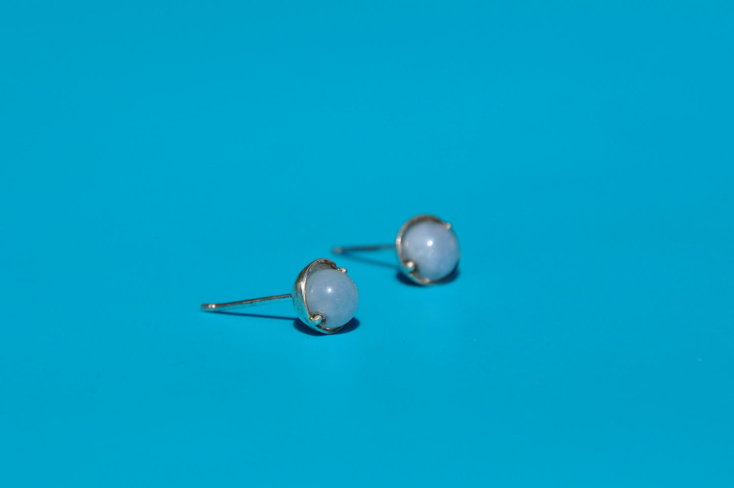 Aquamarine Roller Stud Earrings