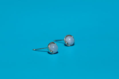 Aquamarine Roller Stud Earrings
