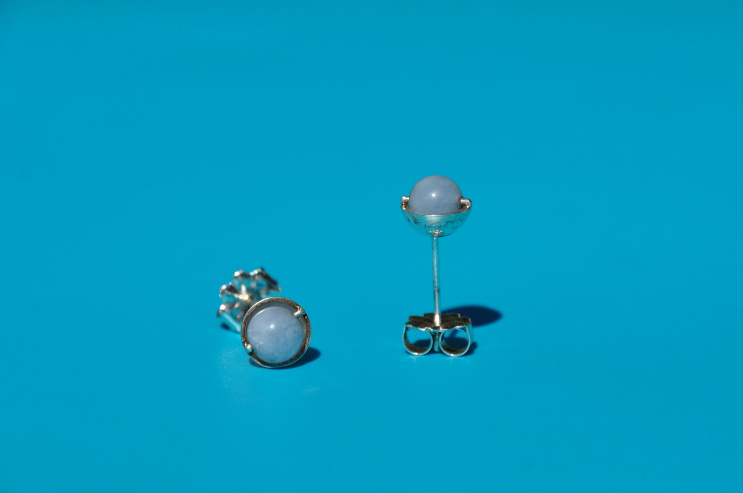 Aquamarine Roller Stud Earrings