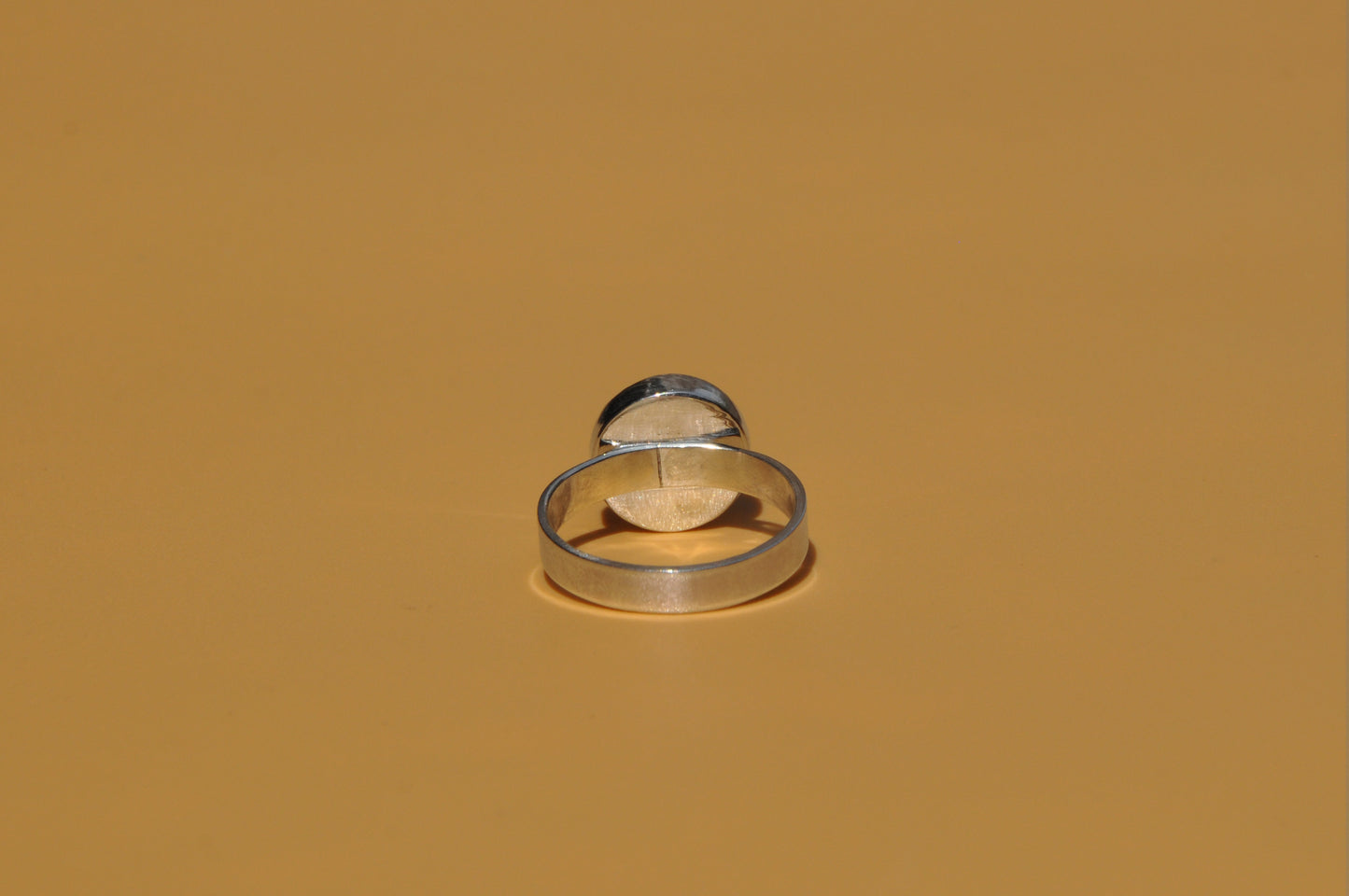 Carnelian Circle Sterling Silver Ring