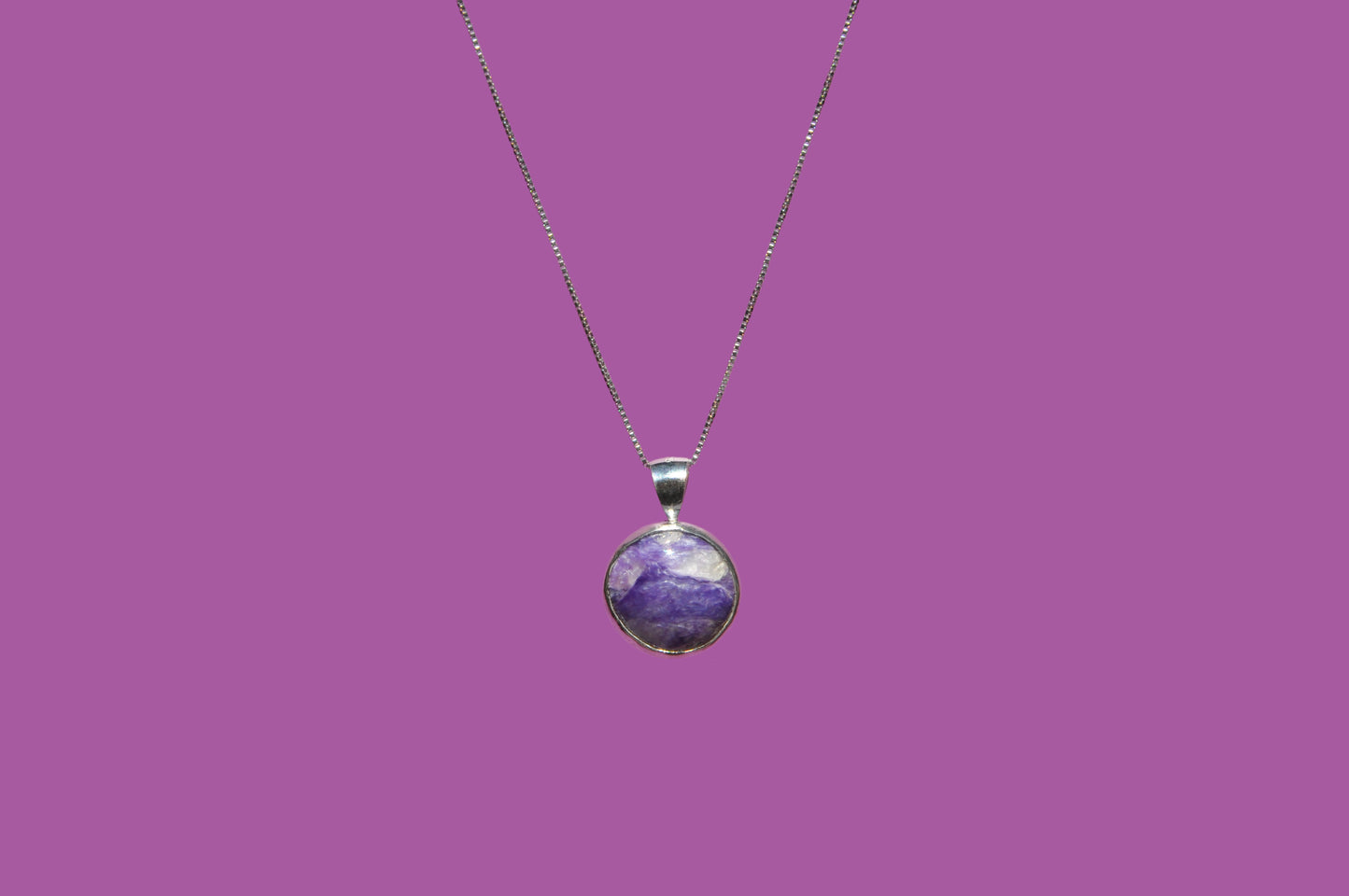 Charoite Pendant Necklace