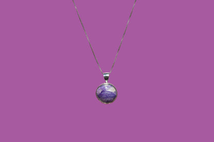 Charoite Pendant Necklace
