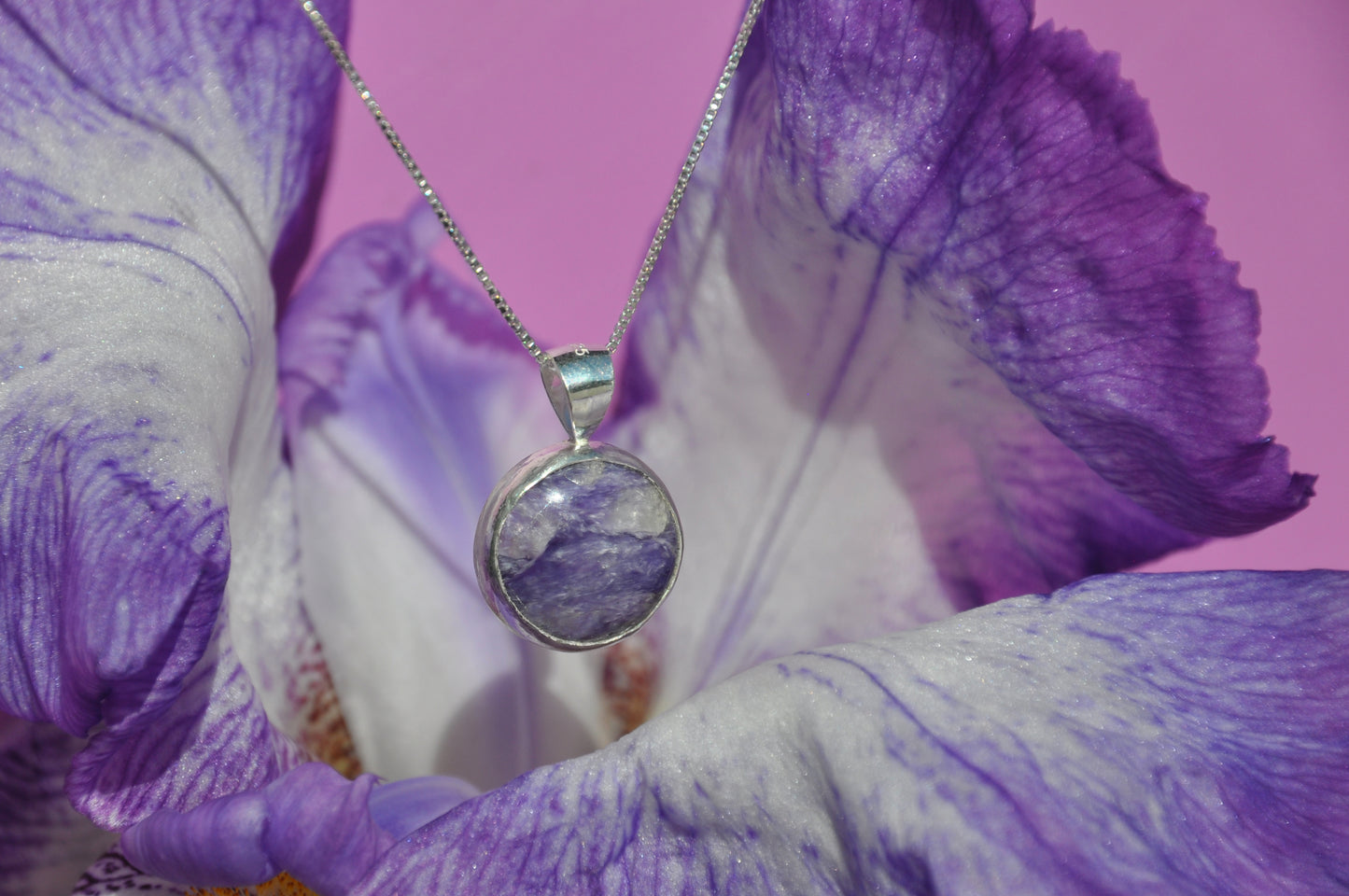 Charoite Pendant Necklace