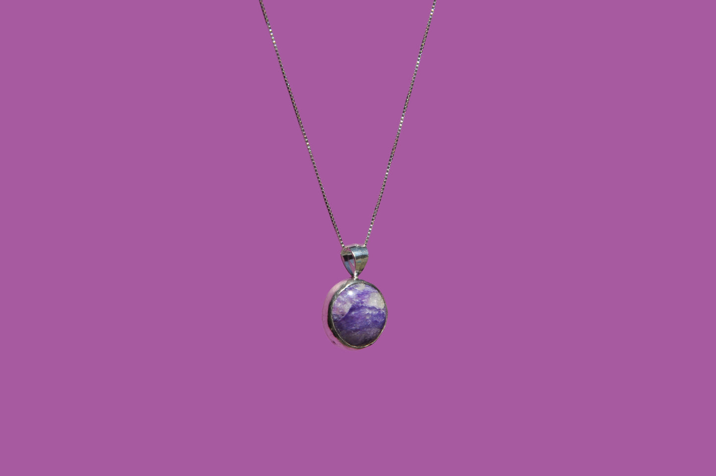 Charoite Pendant Necklace