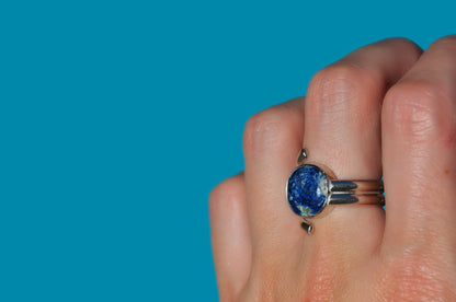 Chrysocolla Bypass Ring