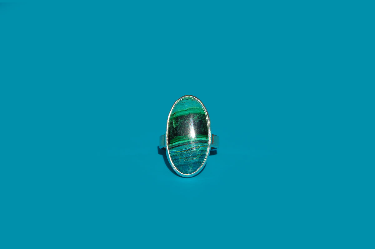 Chrysocolla Malachite Ring