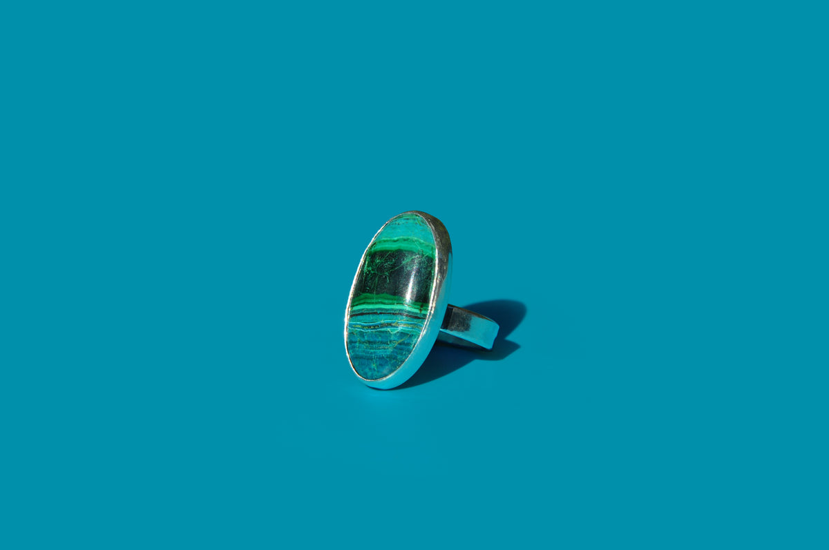 Chrysocolla Malachite Ring