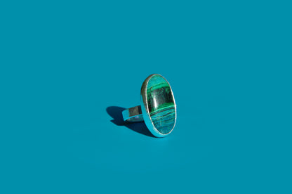 Chrysocolla Malachite Ring