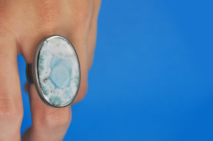Larimar Oval Ring (Custom)