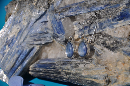 Kyanite Teardrop Dangle Earrings