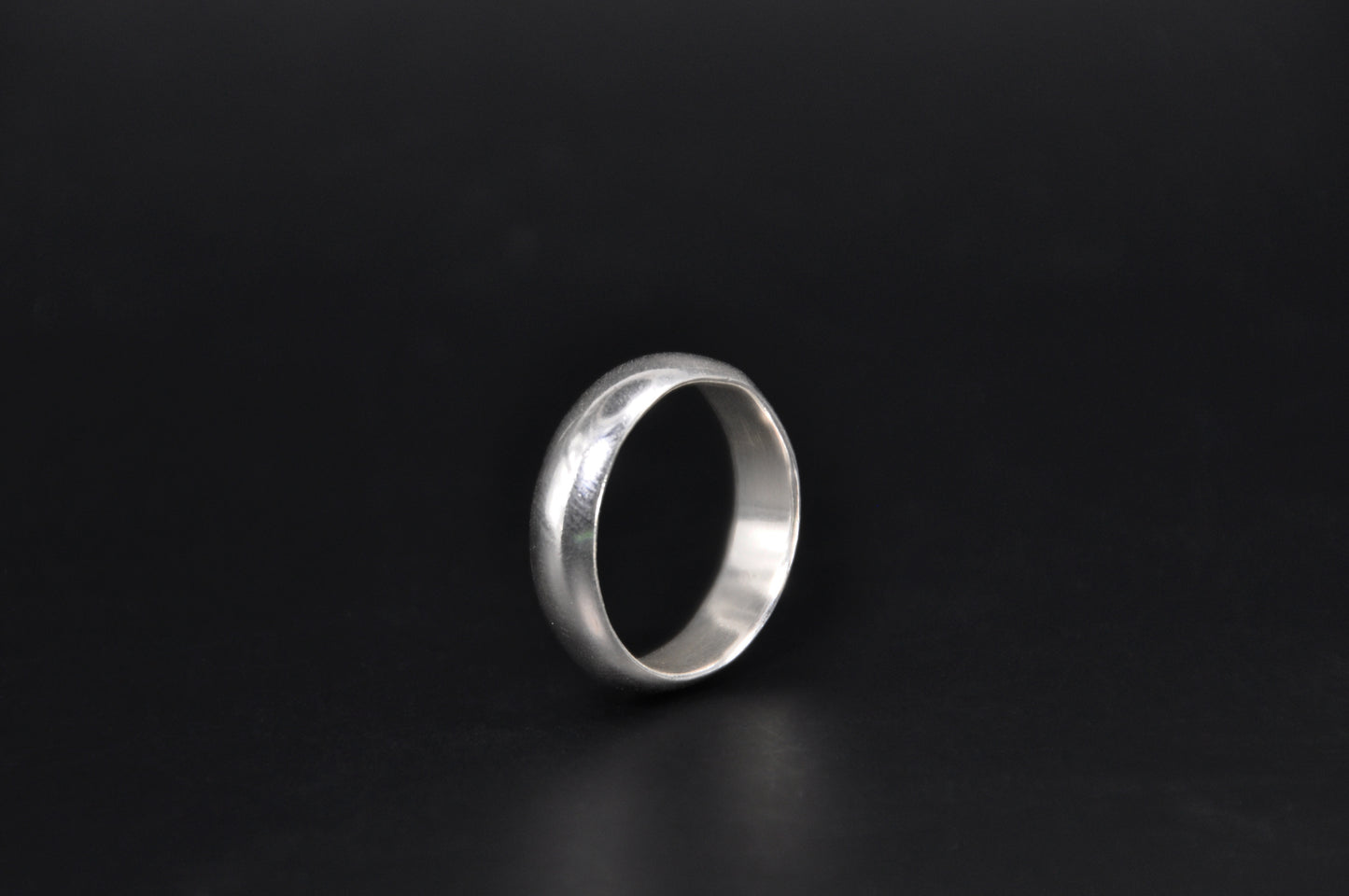 Low Dome Sterling Silver Band