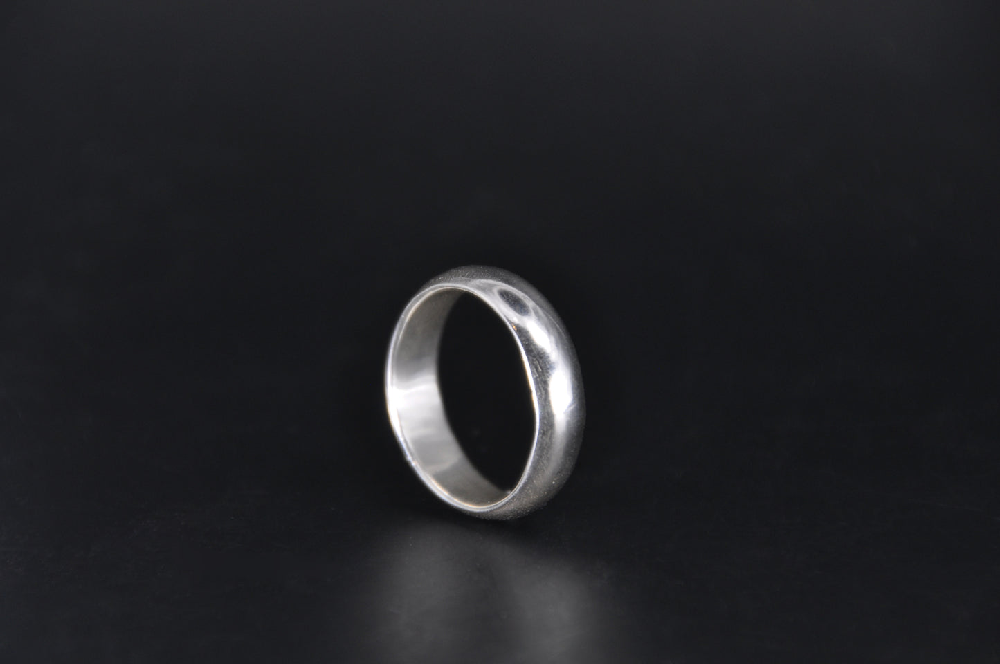 Low Dome Sterling Silver Band