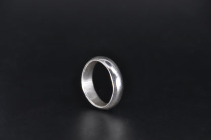 Low Dome Sterling Silver Band