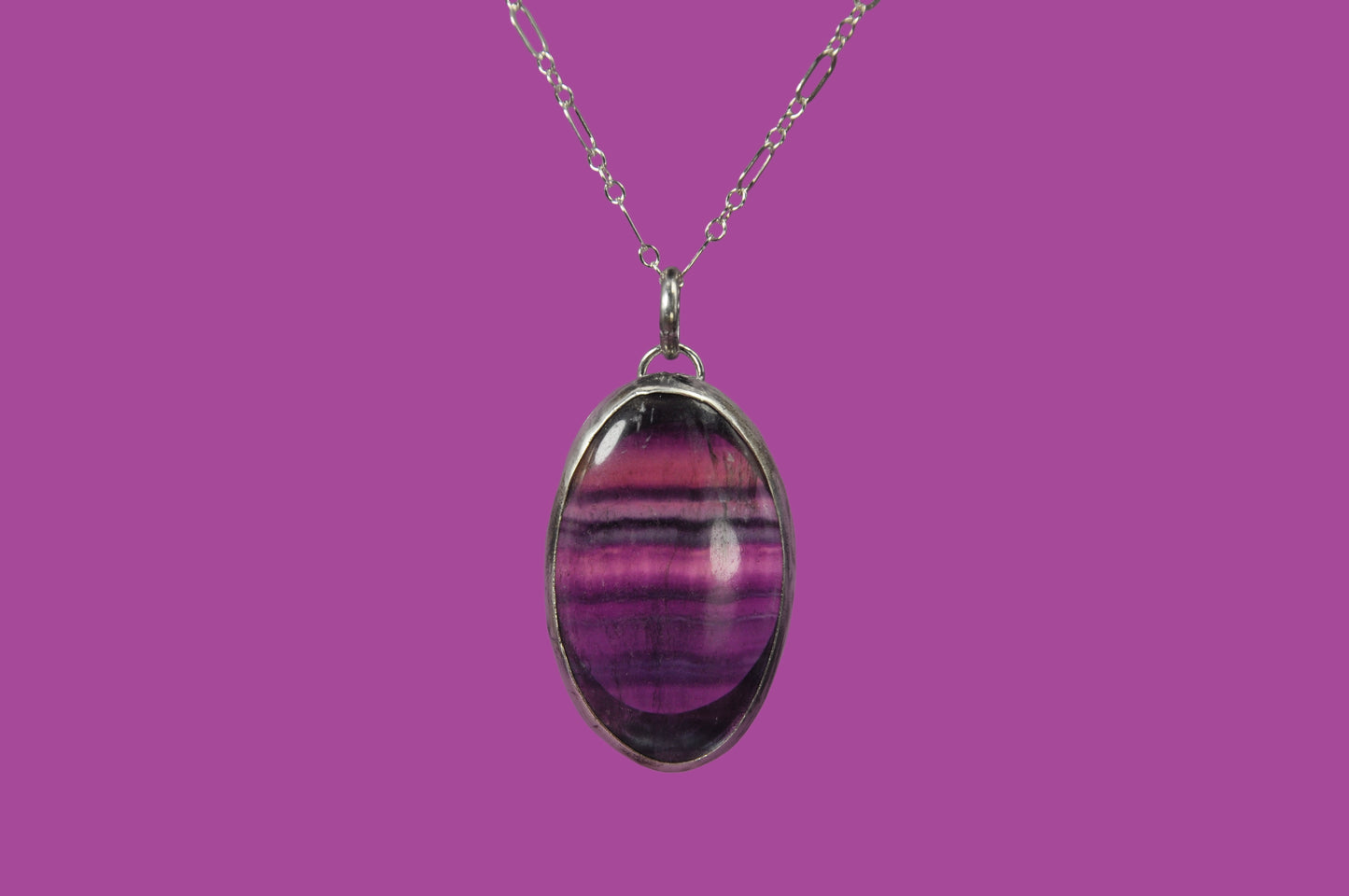 Fluorite Pendant Necklace