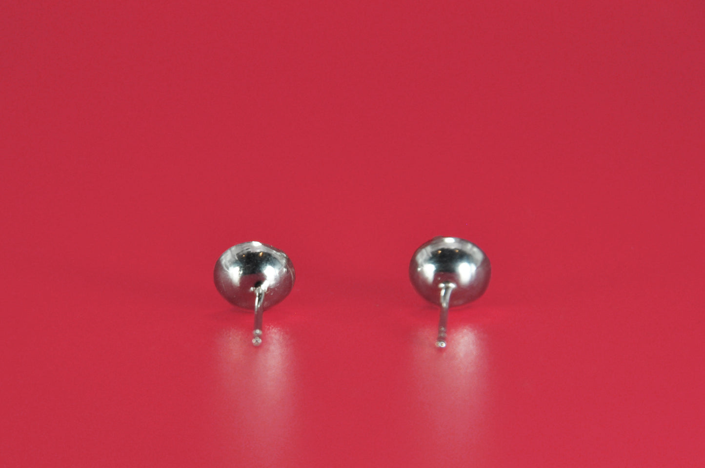 Garnet Roller Stud Earrings