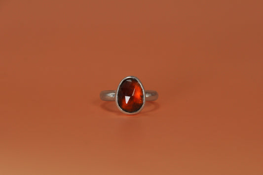 Hessonite Garnet Ring
