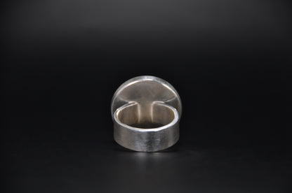 Labradorite Circle Sterling Silver Ring
