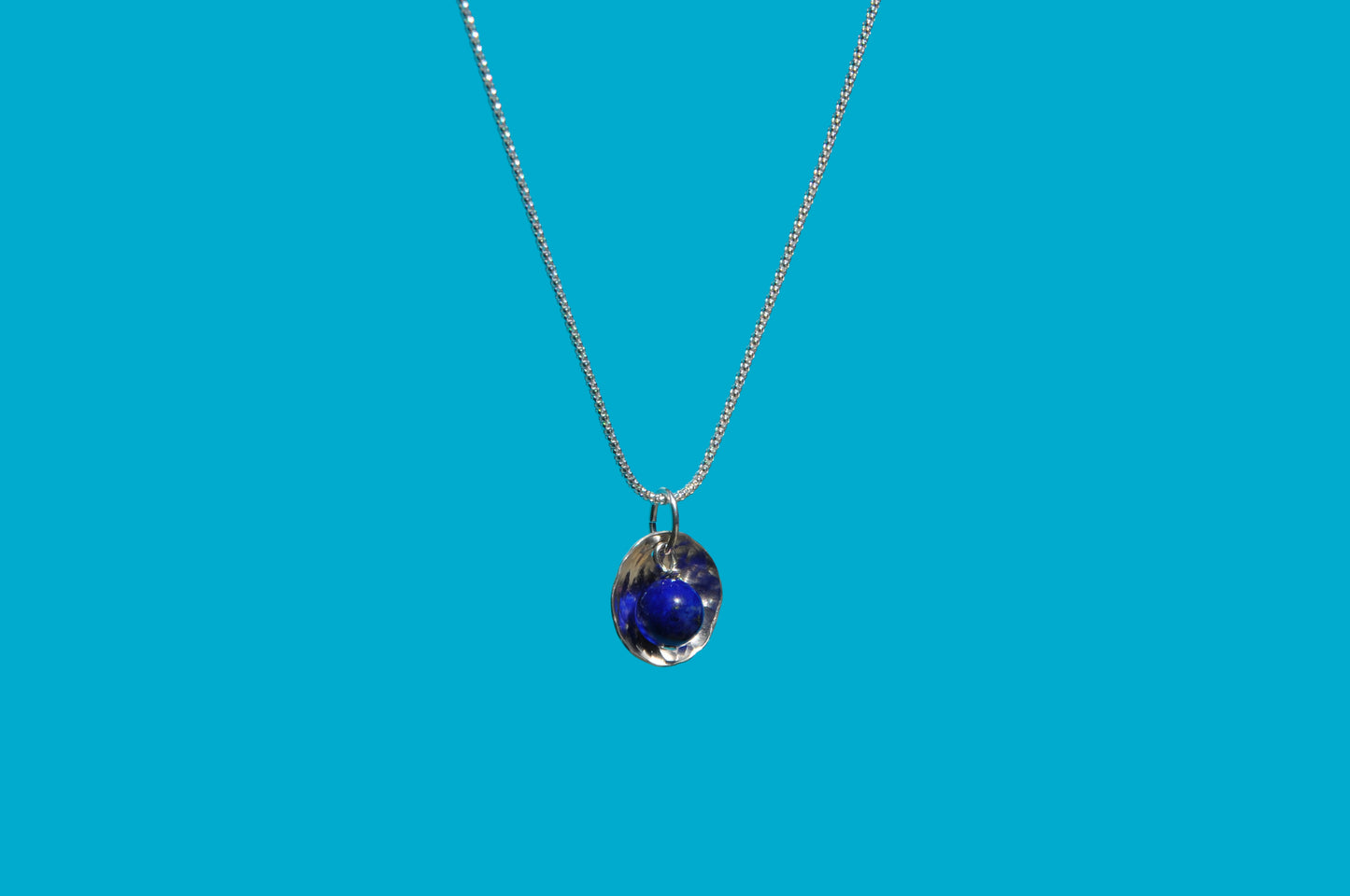 Lapis "Clam Shell" Necklace