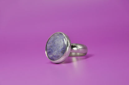 Turkish Lavender Jade Ring