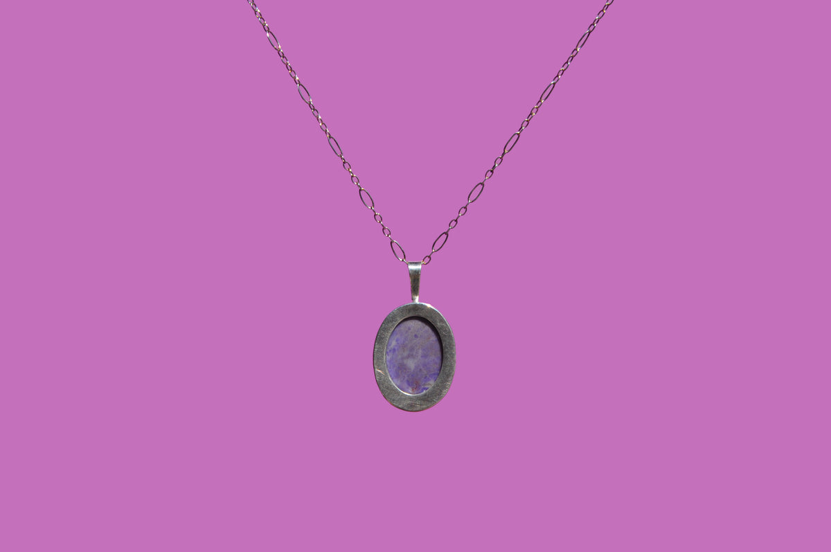 Lavender Jade Pendant Necklace