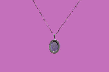 Lavender Jade Pendant Necklace