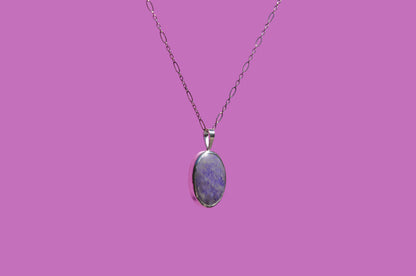 Lavender Jade Pendant Necklace