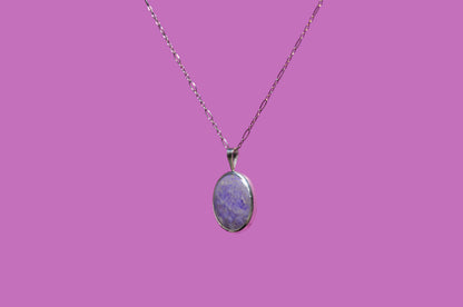Lavender Jade Pendant Necklace