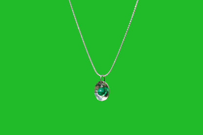 Malachite "Clam Shell" Necklace