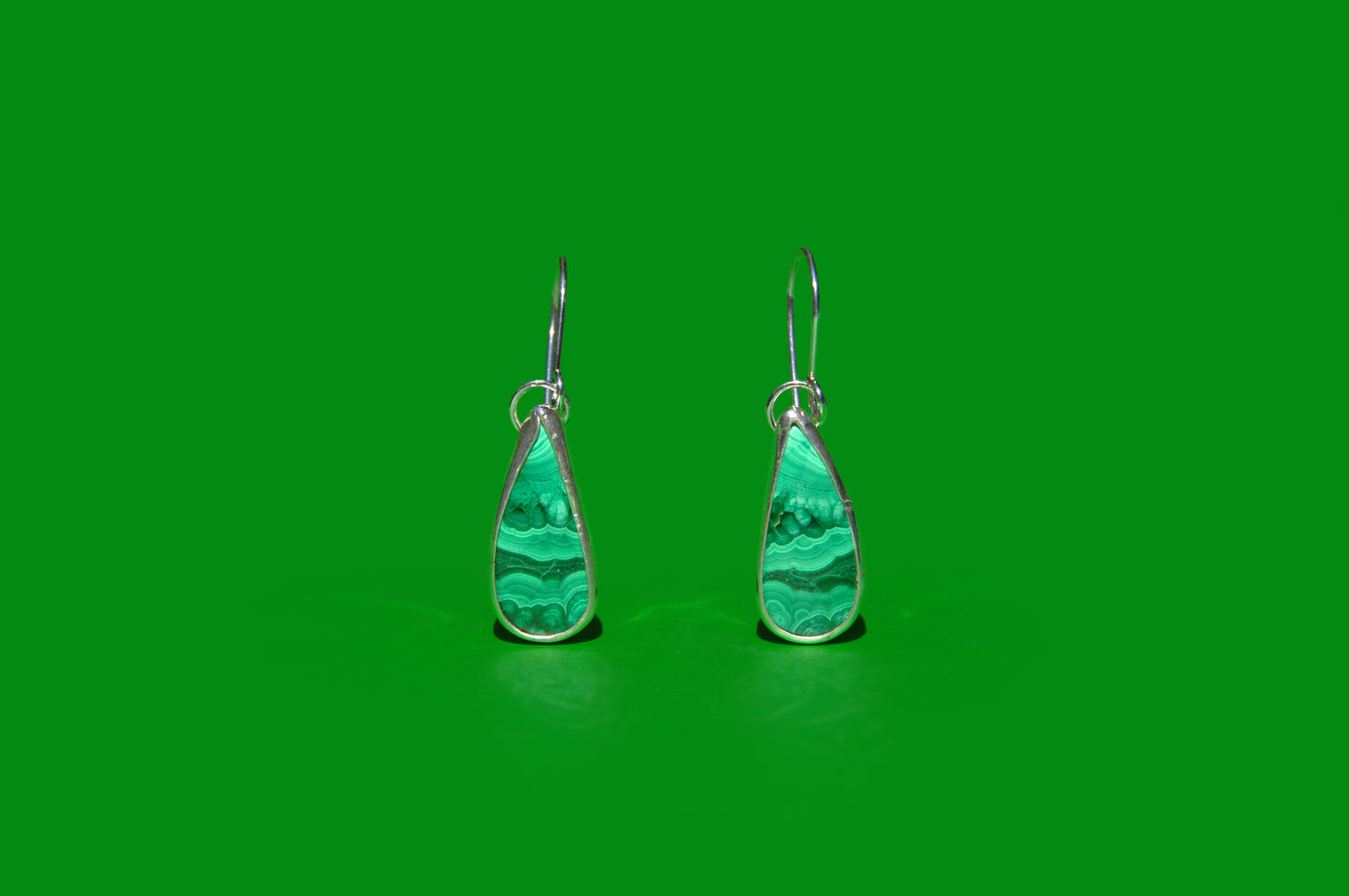 Malachite Teardrop Earrings