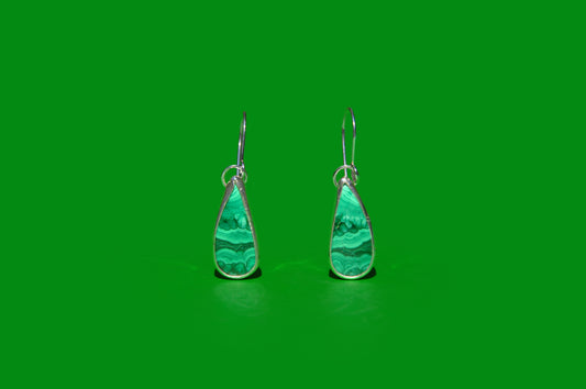 Malachite Teardrop Earrings