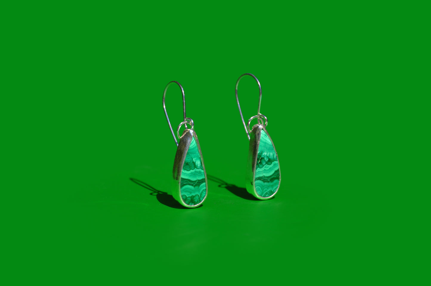 Malachite Teardrop Earrings
