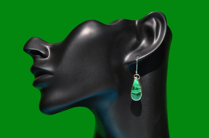 Malachite Teardrop Earrings