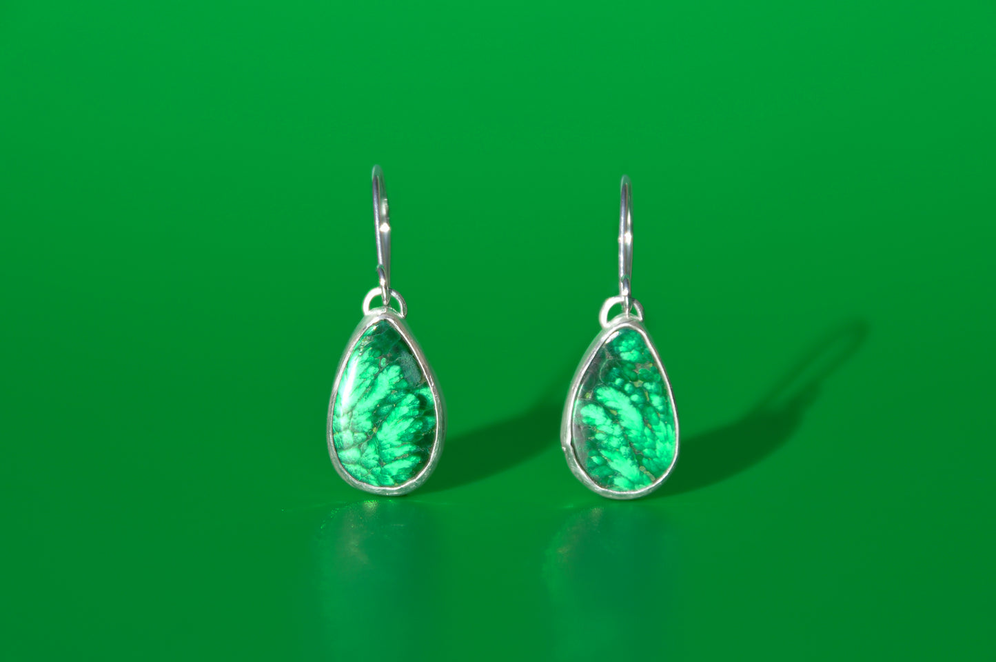 Malachite Teardrop Earrings