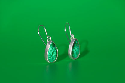 Malachite Teardrop Earrings