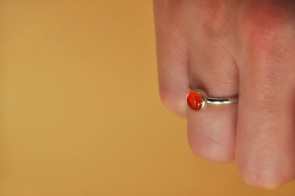 Mexican Fire Opal Ring