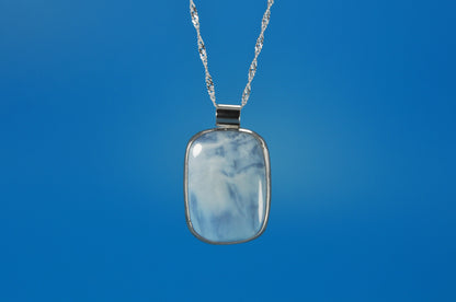 Oregon Opal Rectangle Pendant
