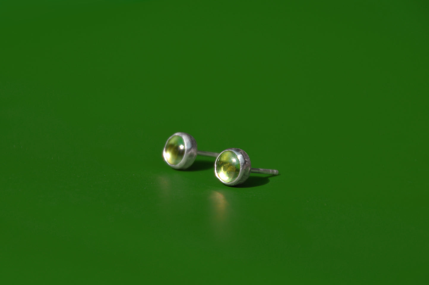 Peridot Birthstone Studs