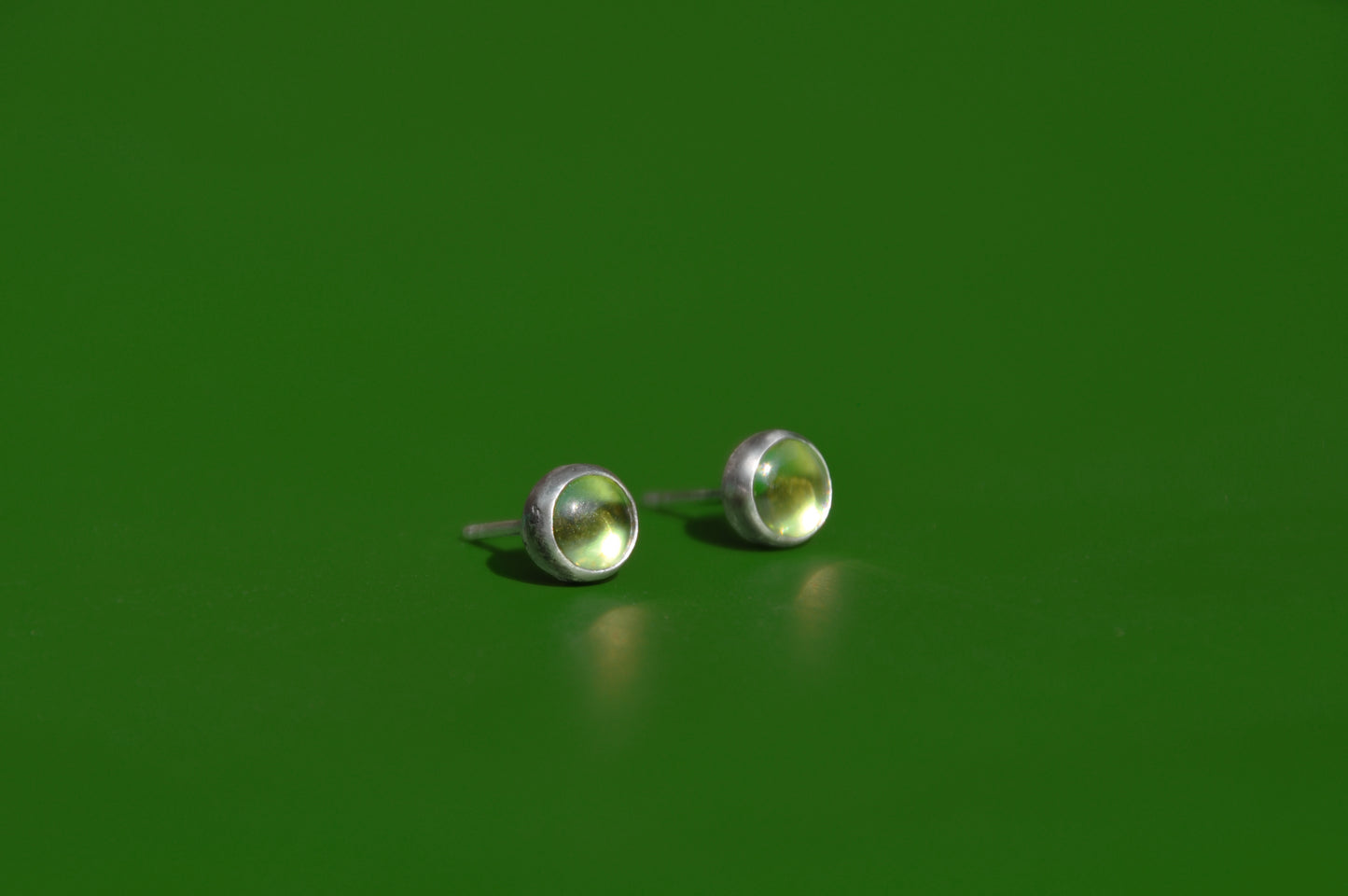 Peridot Birthstone Studs