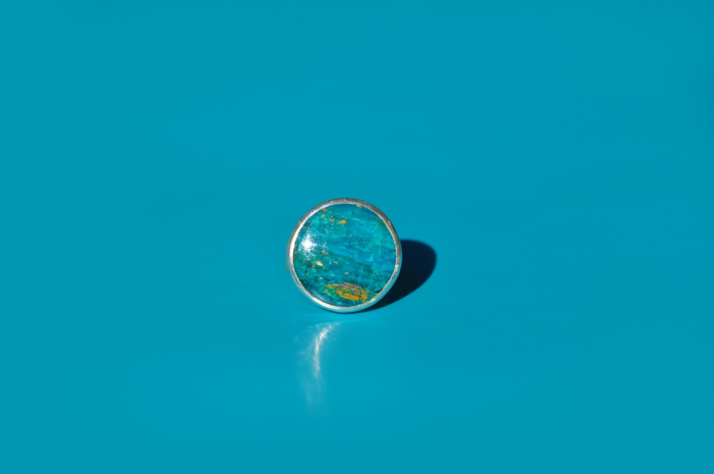 Peruvian Blue Opalina Ring