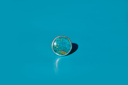 Peruvian Blue Opalina Ring