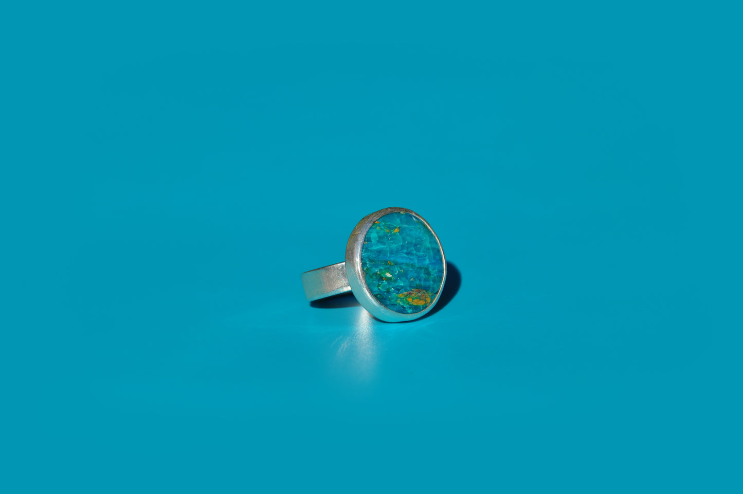 Peruvian Blue Opalina Ring