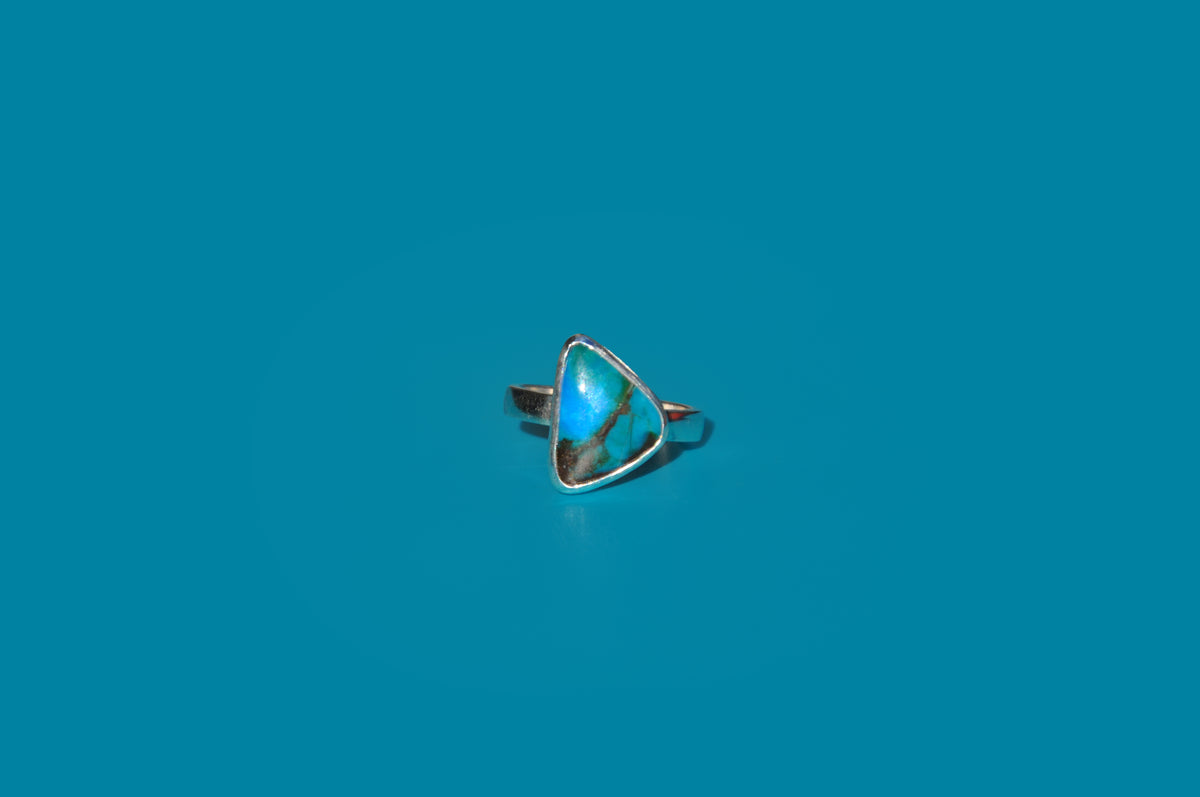 Peruvian Blue Opal Ring