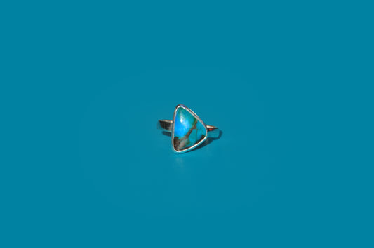 Peruvian Blue Opal Ring