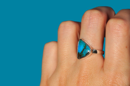 Peruvian Blue Opal Ring